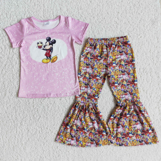 pink cartoon mouse cake bells outfit