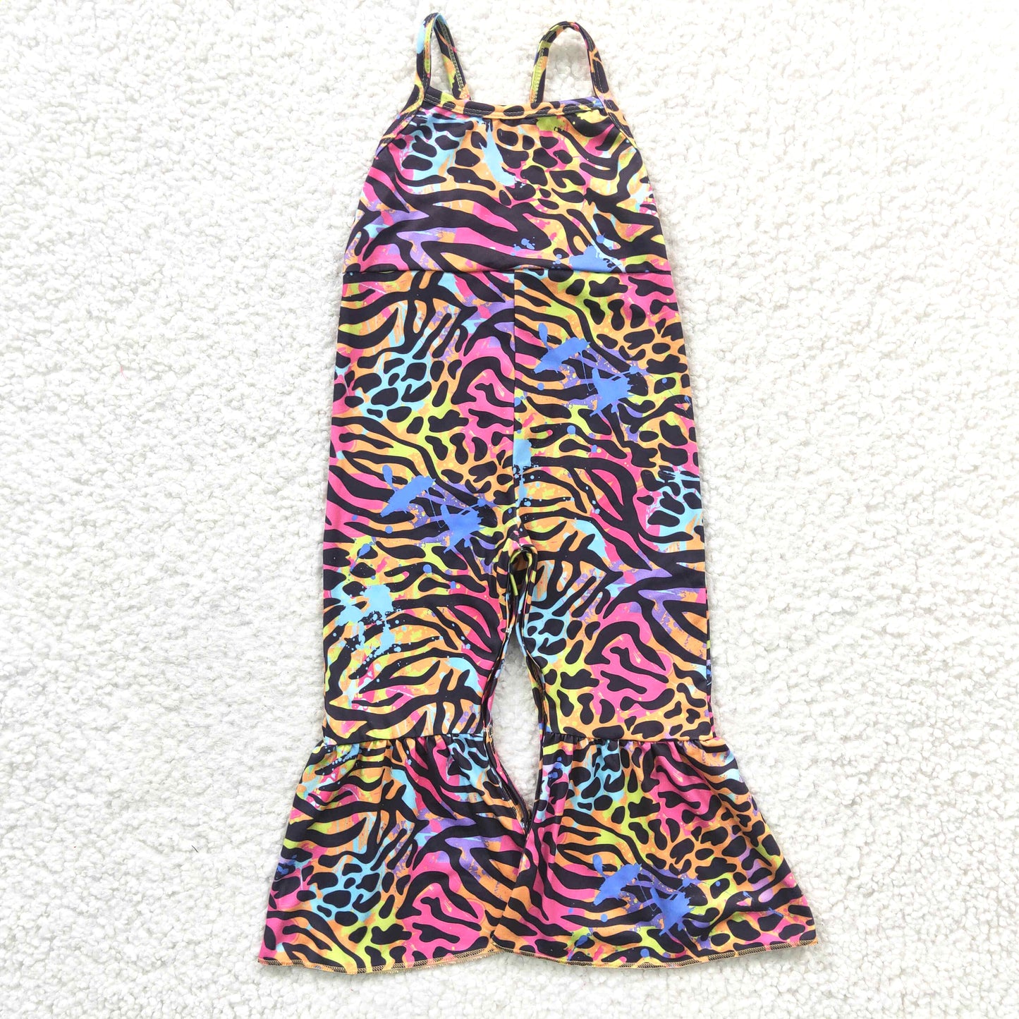 animal leopard print pants jumpsuit girl kids clothing