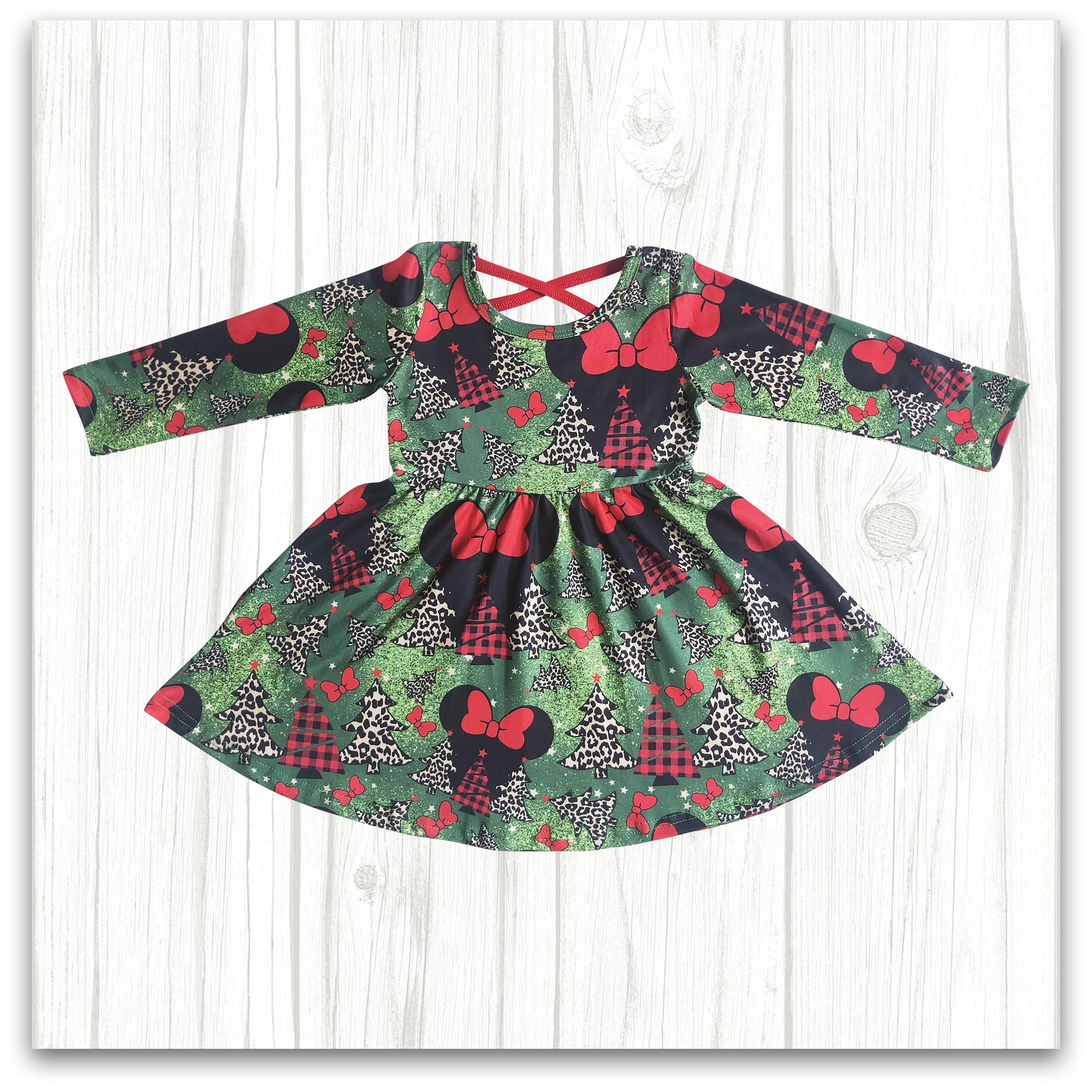 christmas cross dress girl's clothes