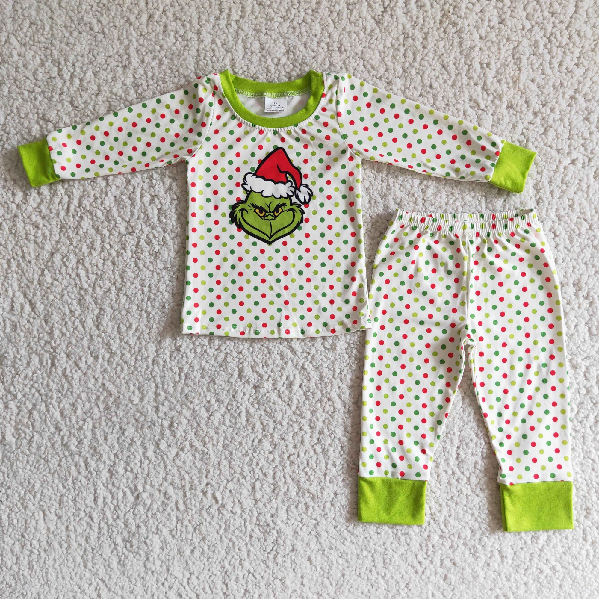 Dots Pajamas for Christmas Boy
