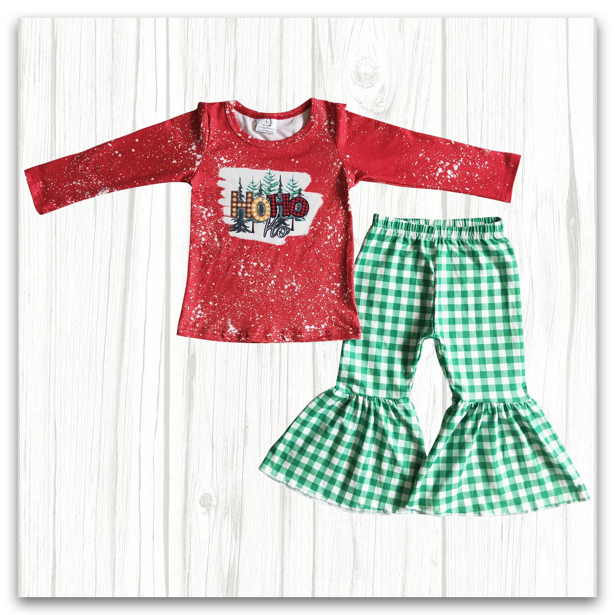 HoHoHo Christmas Clothes Set for Girl