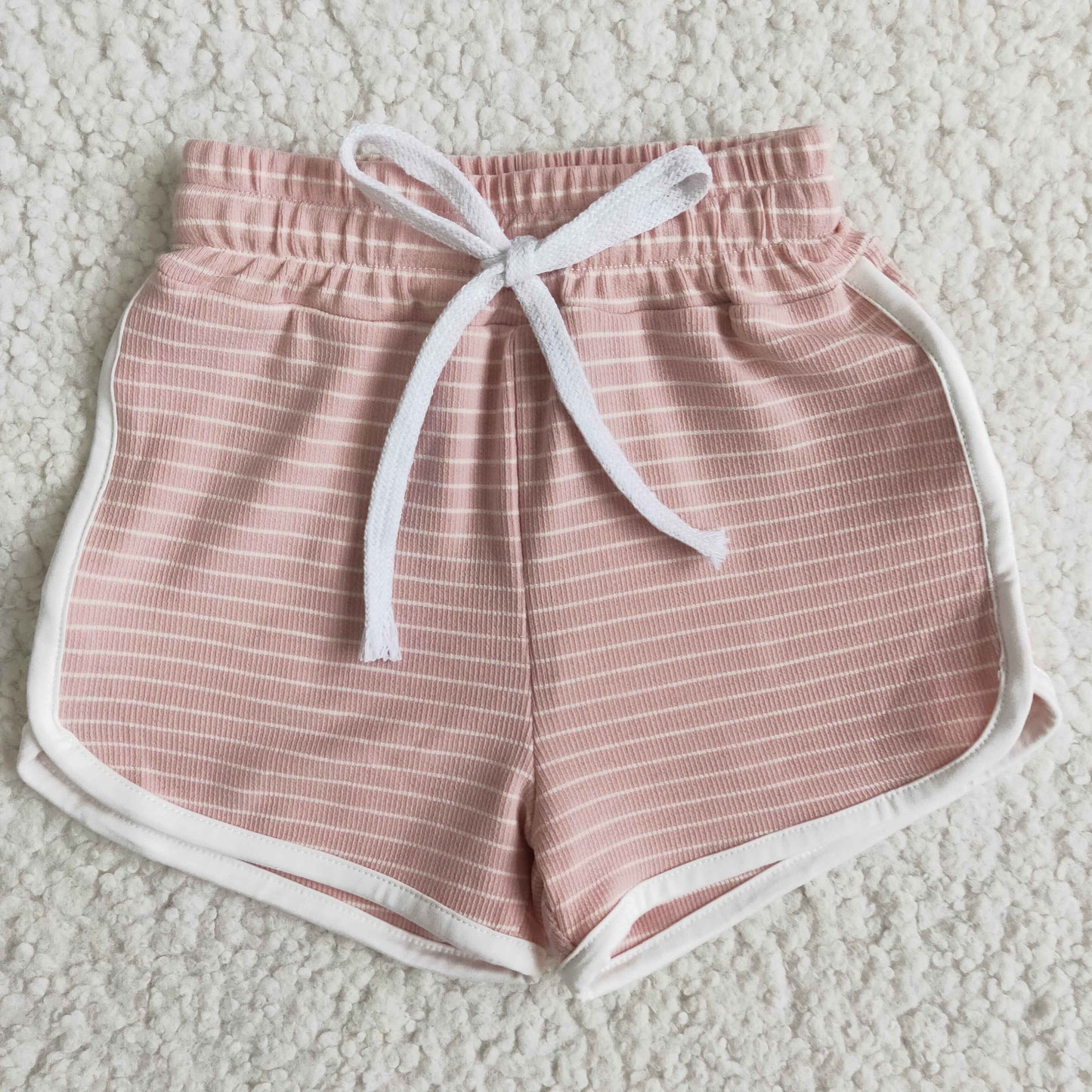 pink stripe shorts