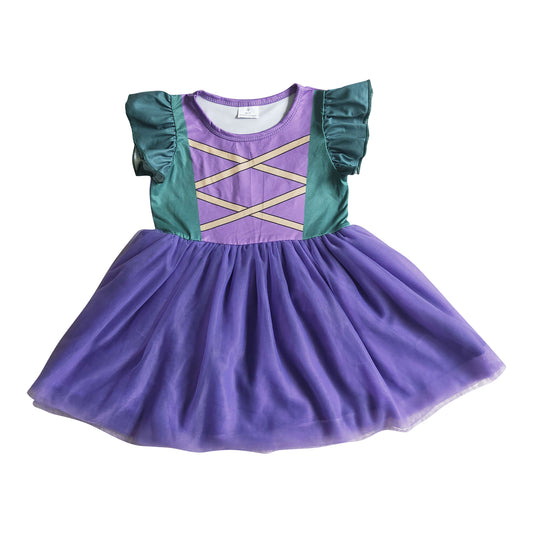 purple princess tutu dress girl's clothing