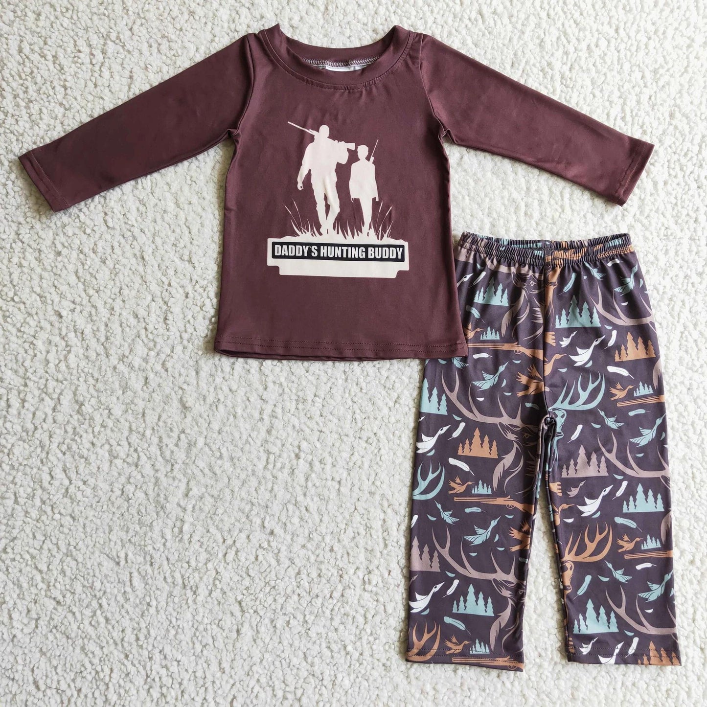 daddy's hunting buddy ruffle pants outfit GLP0303