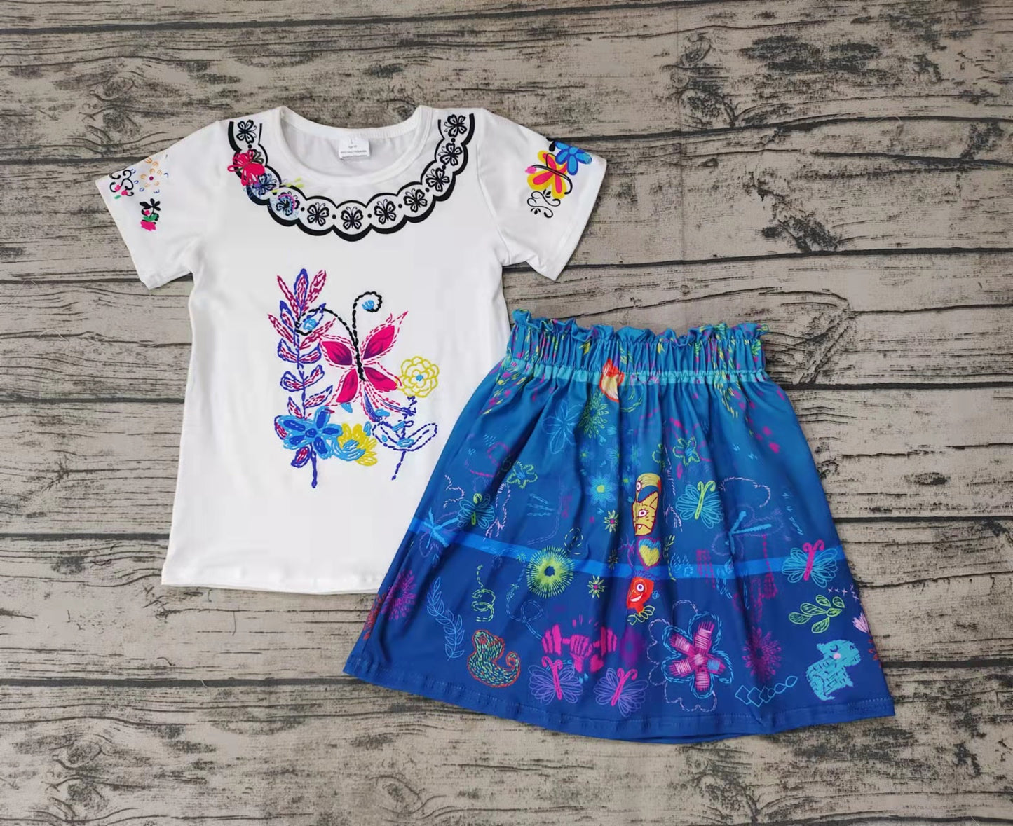 kids clothing magical mira skirt set