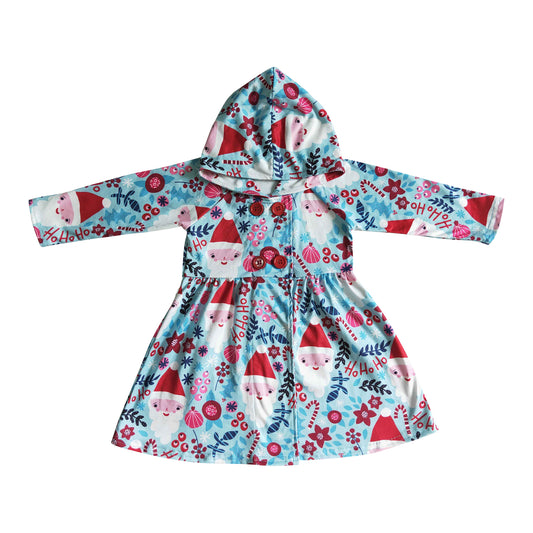 cute christmas hoodie dress for baby girl