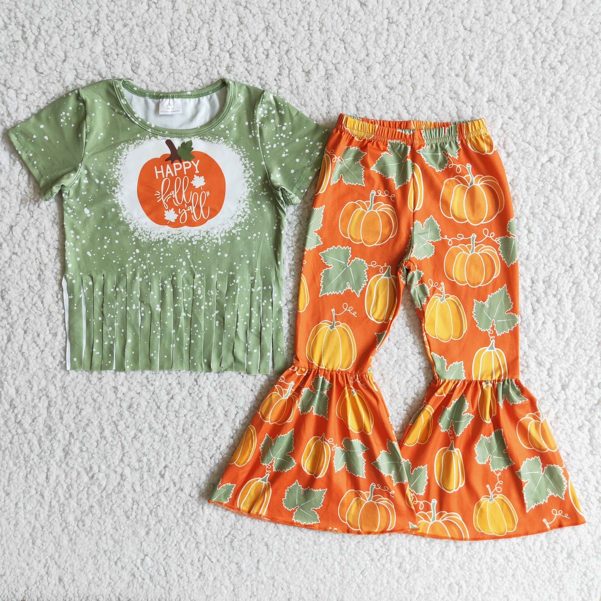 happy fall y'all pumpkin outfit