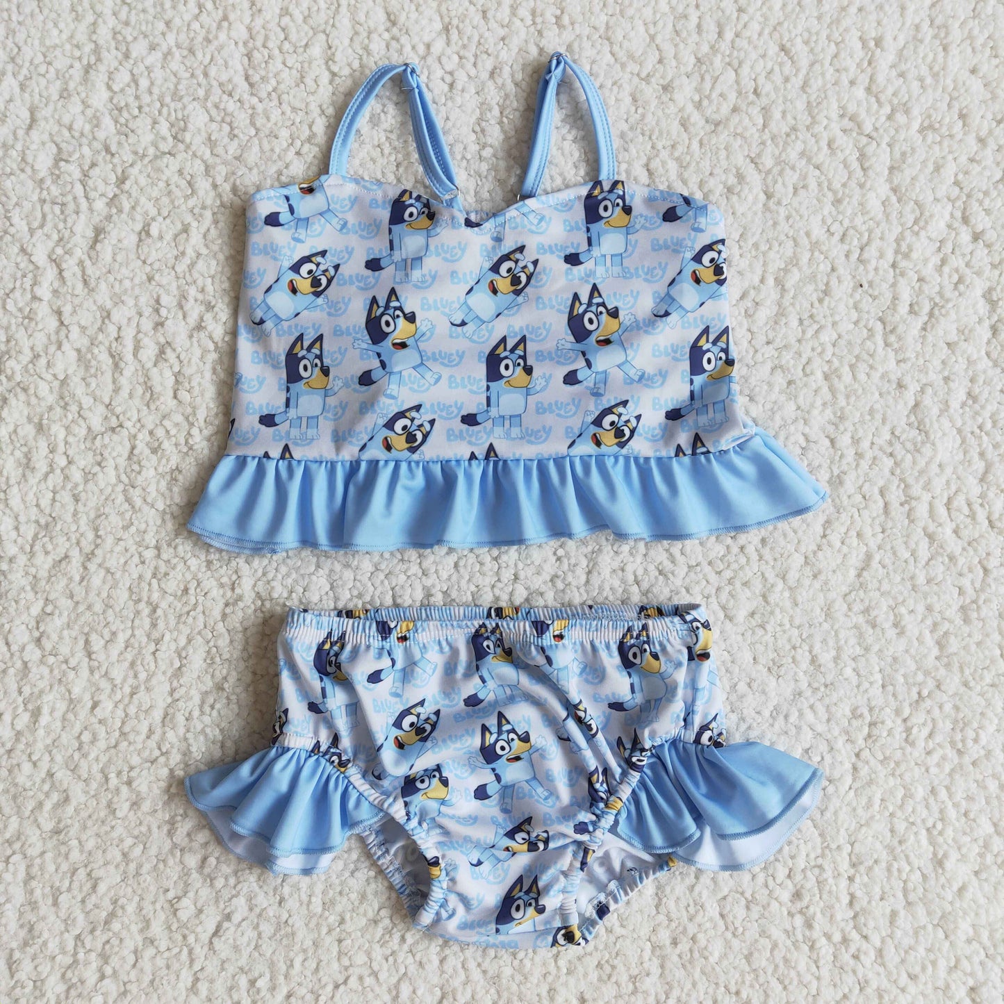 2pc blue girl’s swimsuit