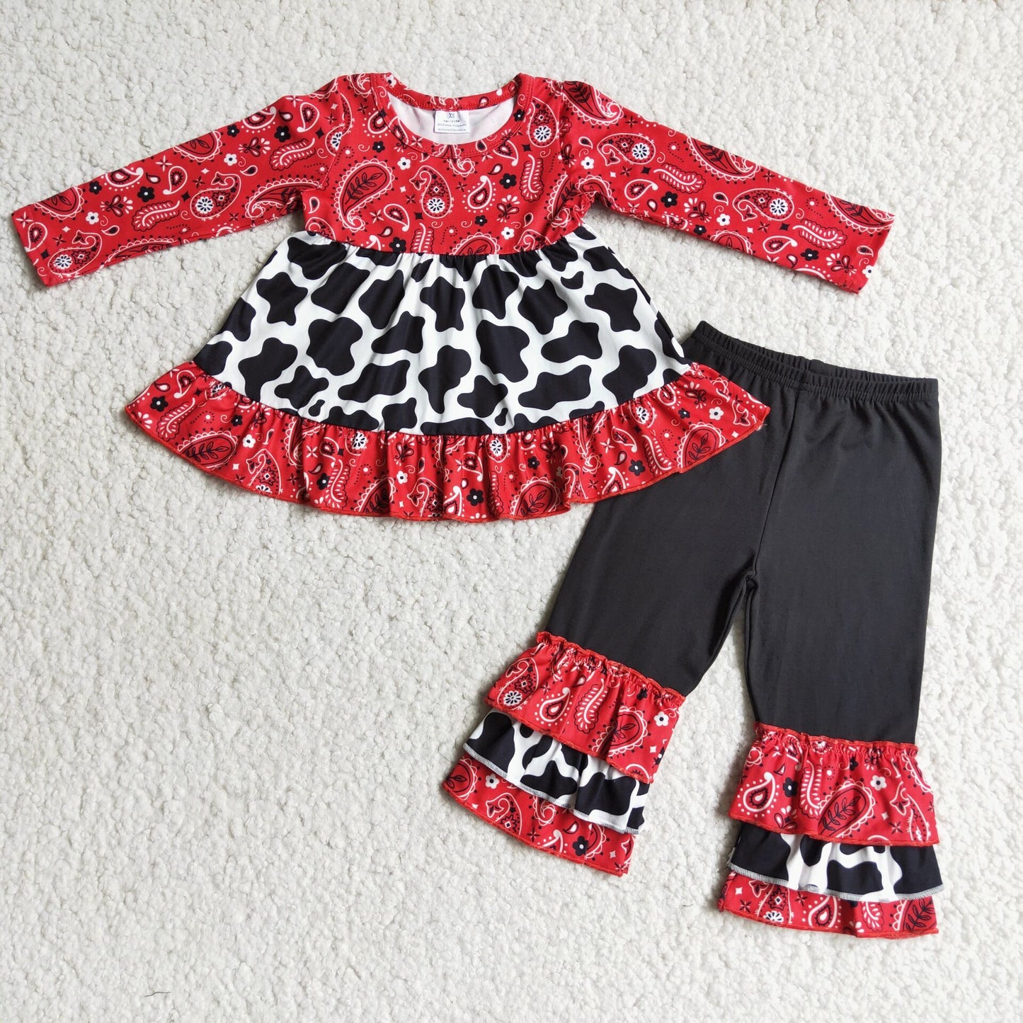 red cowgirl ruffle outfits