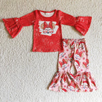 castle glasses red character girls clothes set