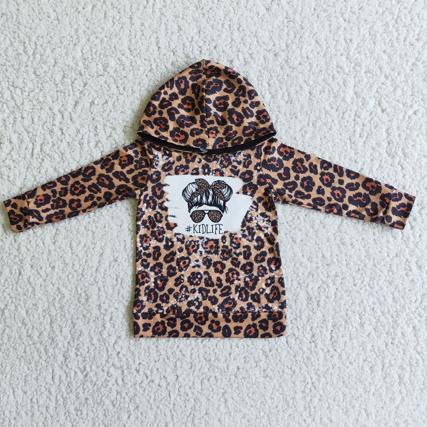 Kidlife Leopard Hoodie Top
