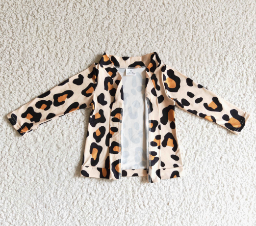 leopard cardigan kids top clothing