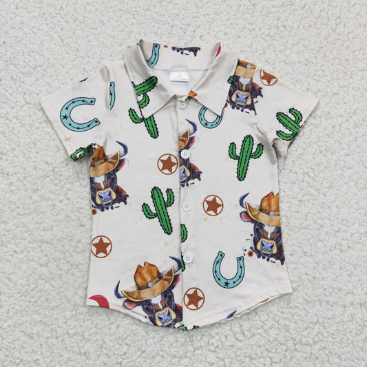 western cow button shirt