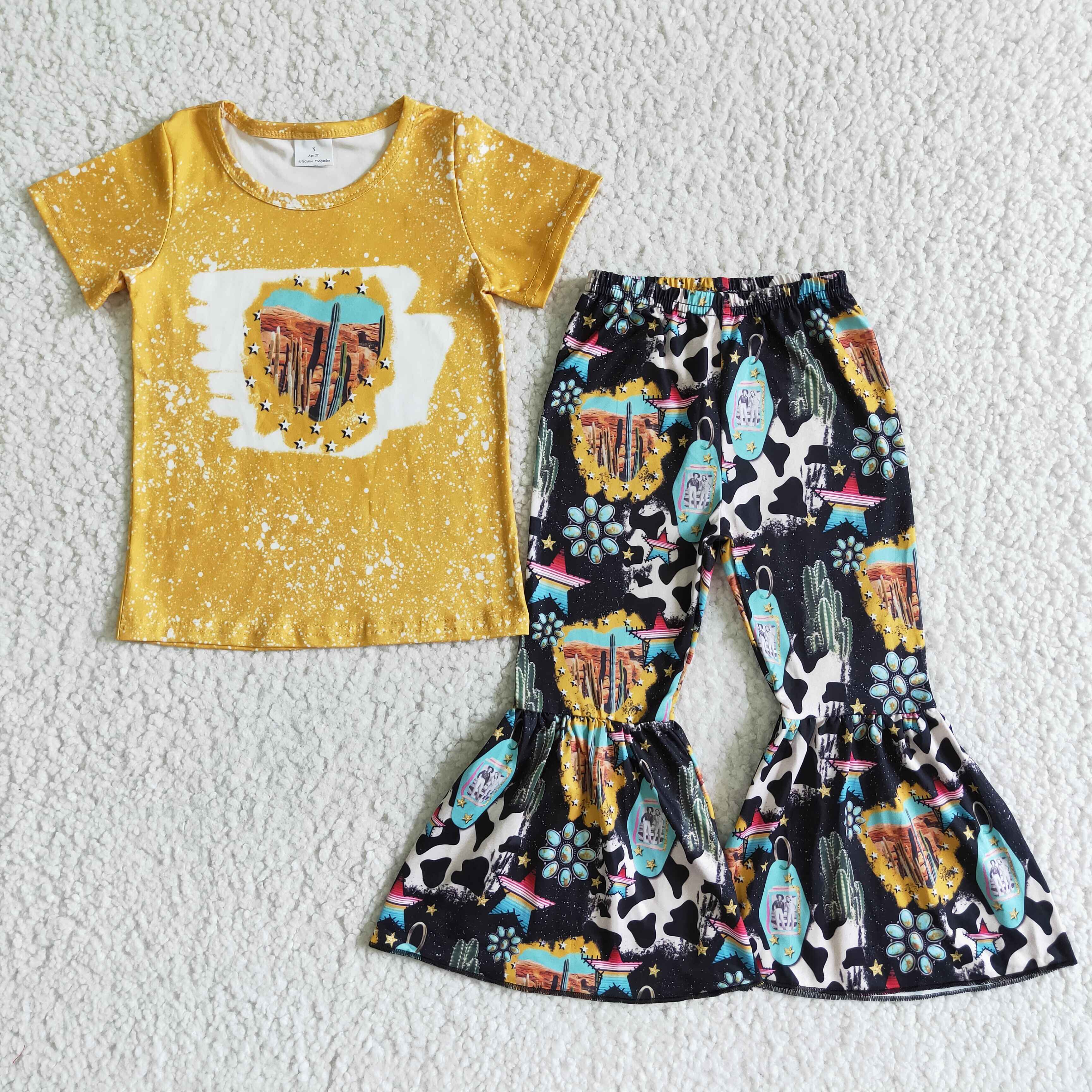 western girl's cactus pants set outfit – MiniSoulBoutiqueClothing