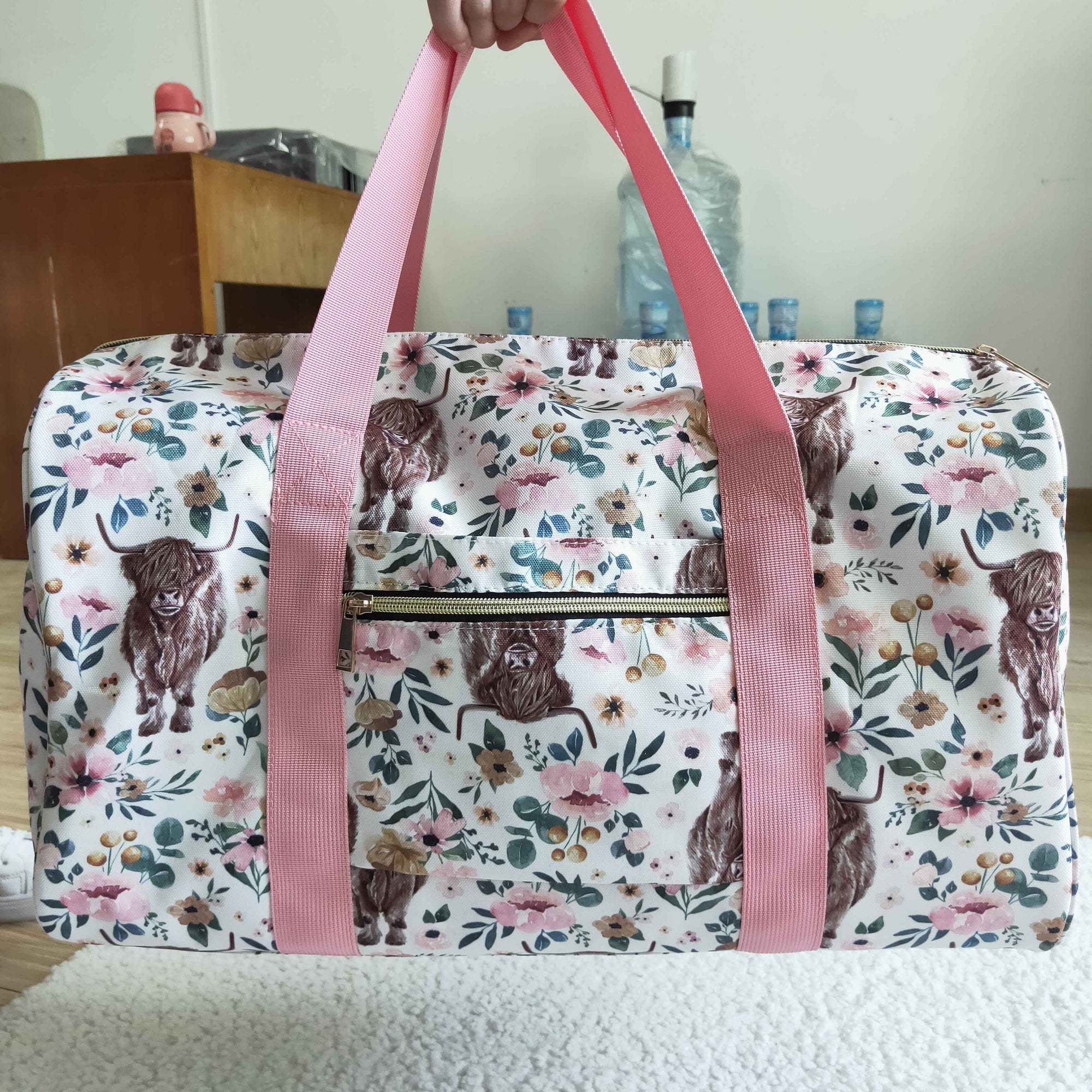 highland cow duffel & gym bags