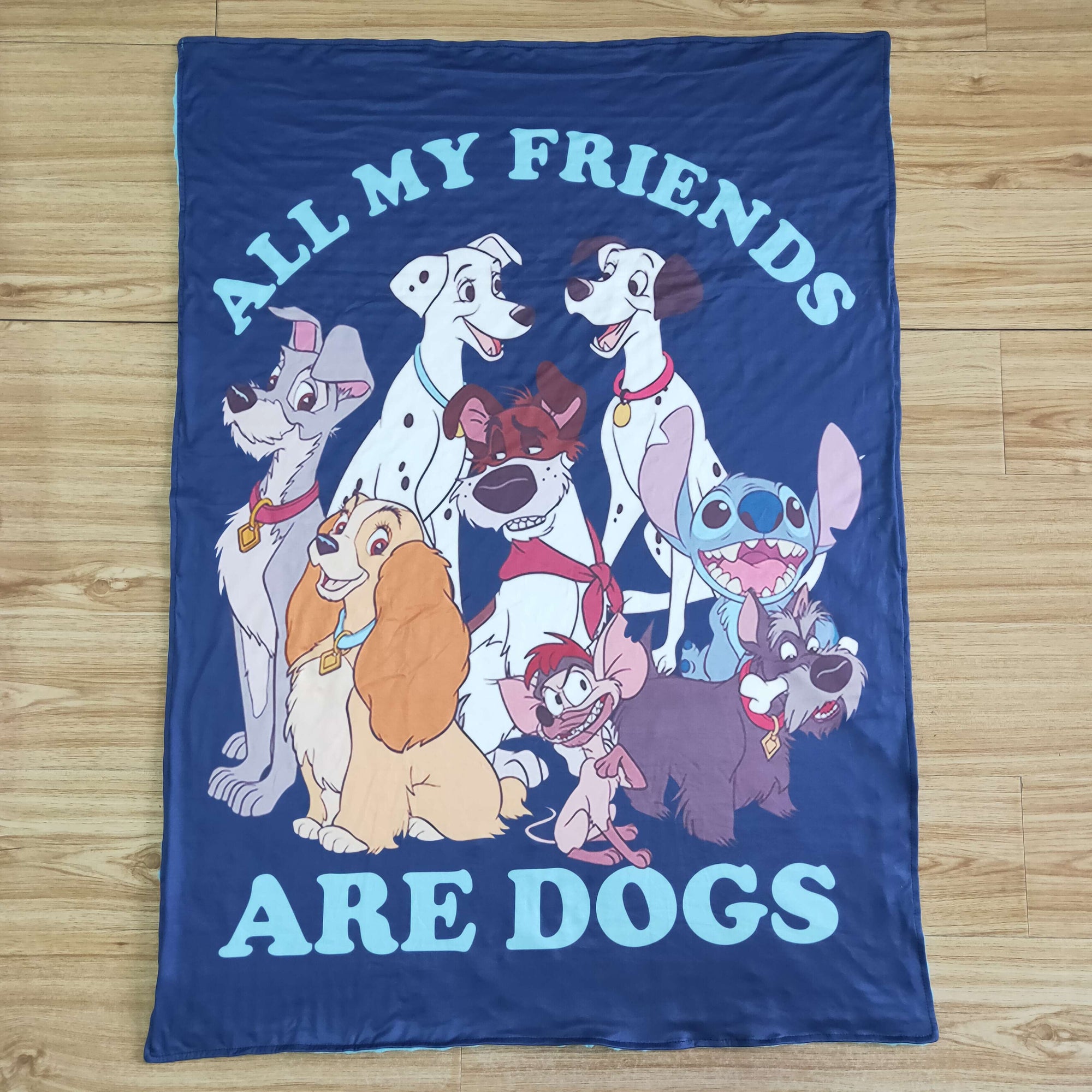 all my friends are dogs blanket