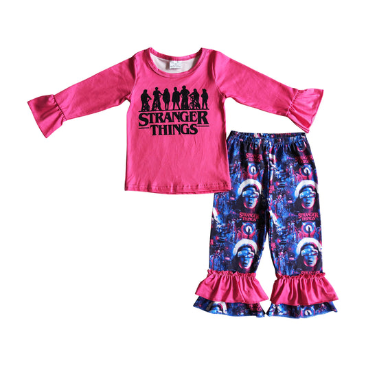 kids clothing girl's ruffle outfit stranger things