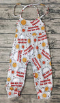 you are my sunshine halter jumpsuit