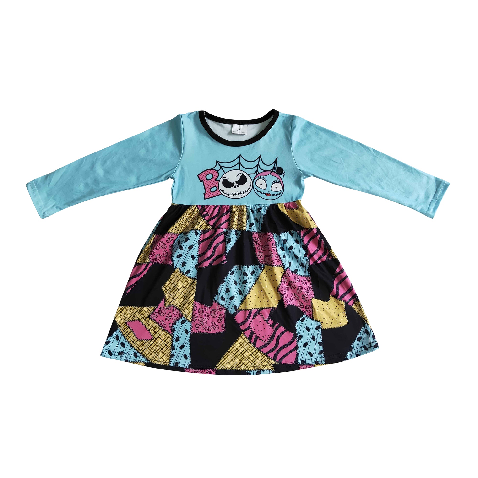 Boo Jack Skellington Spiderweb Girls Dress