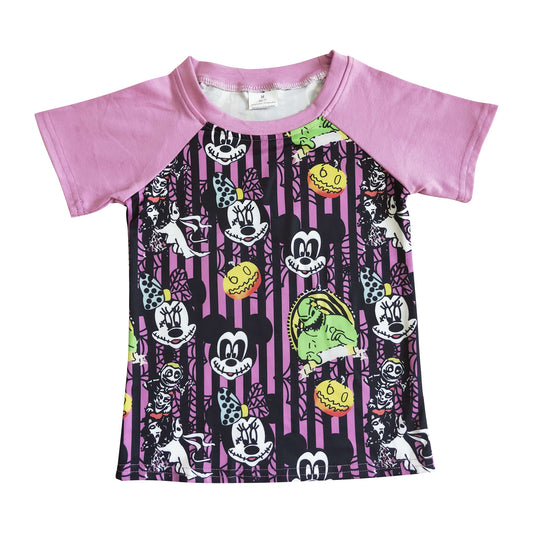 boy's clothing purple t-shirt for halloween