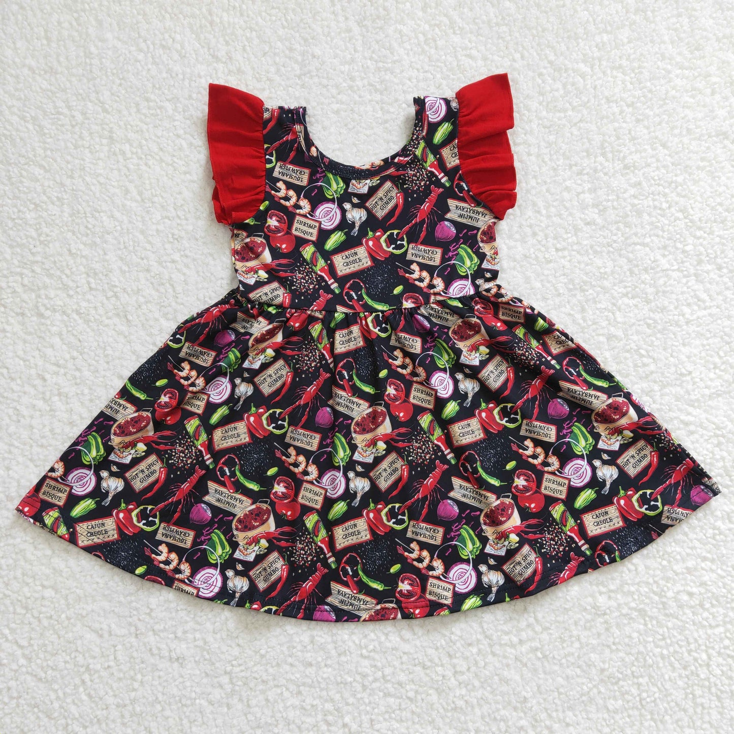 KISS the Cook Salsa Picante Hot and Spicy twirl dress