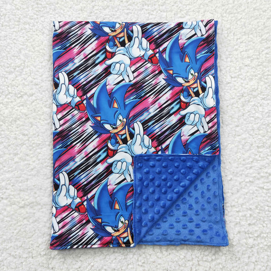 blue cartoon print blanket
