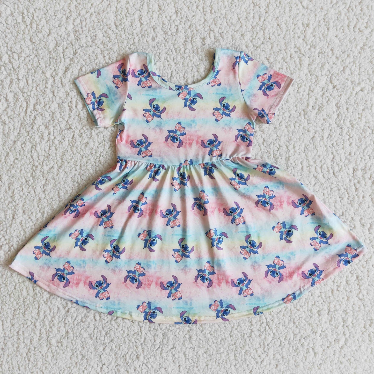 girl’s short sleeve lilo dress summer