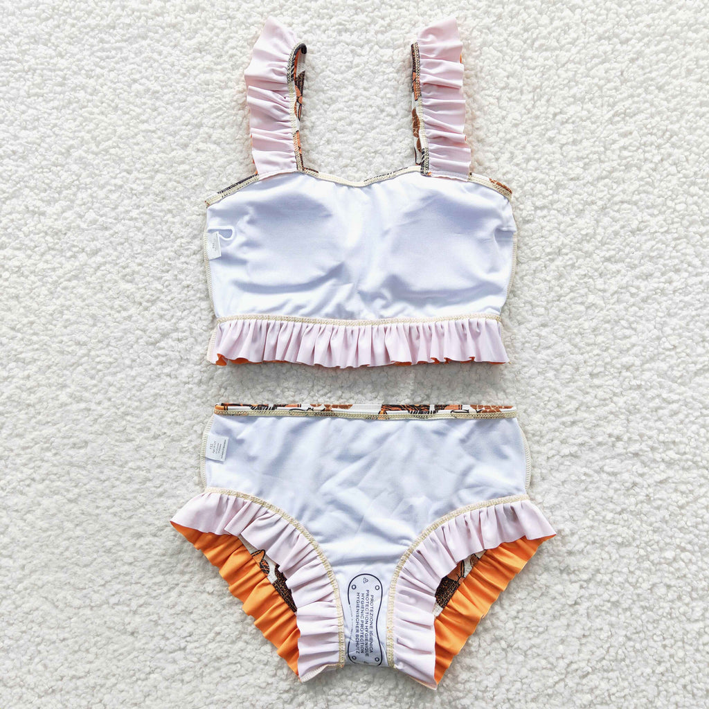 2pcs summer animal cartoon swimsuit girl clothes
