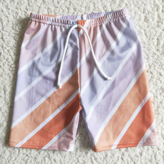boy's clothing stripe swimsuit trunck boy summer