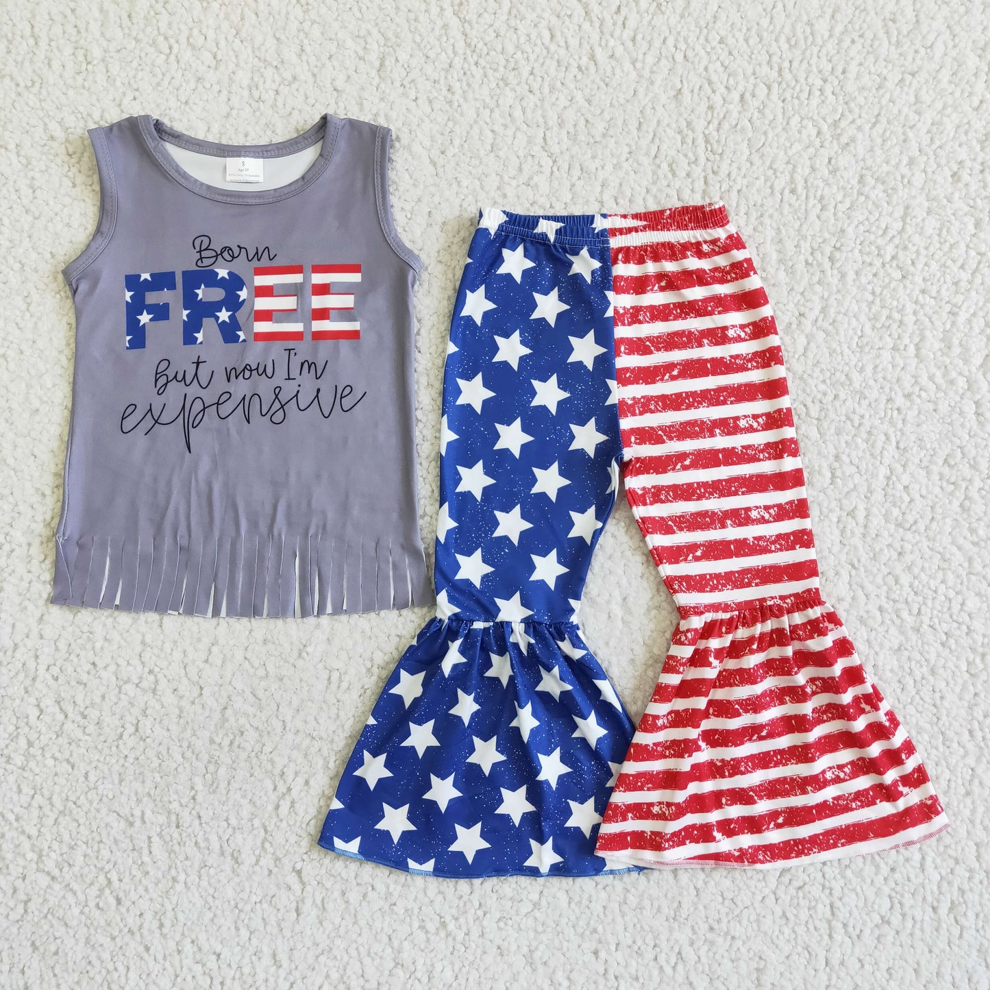 girl's clothing free 4th of july outfit