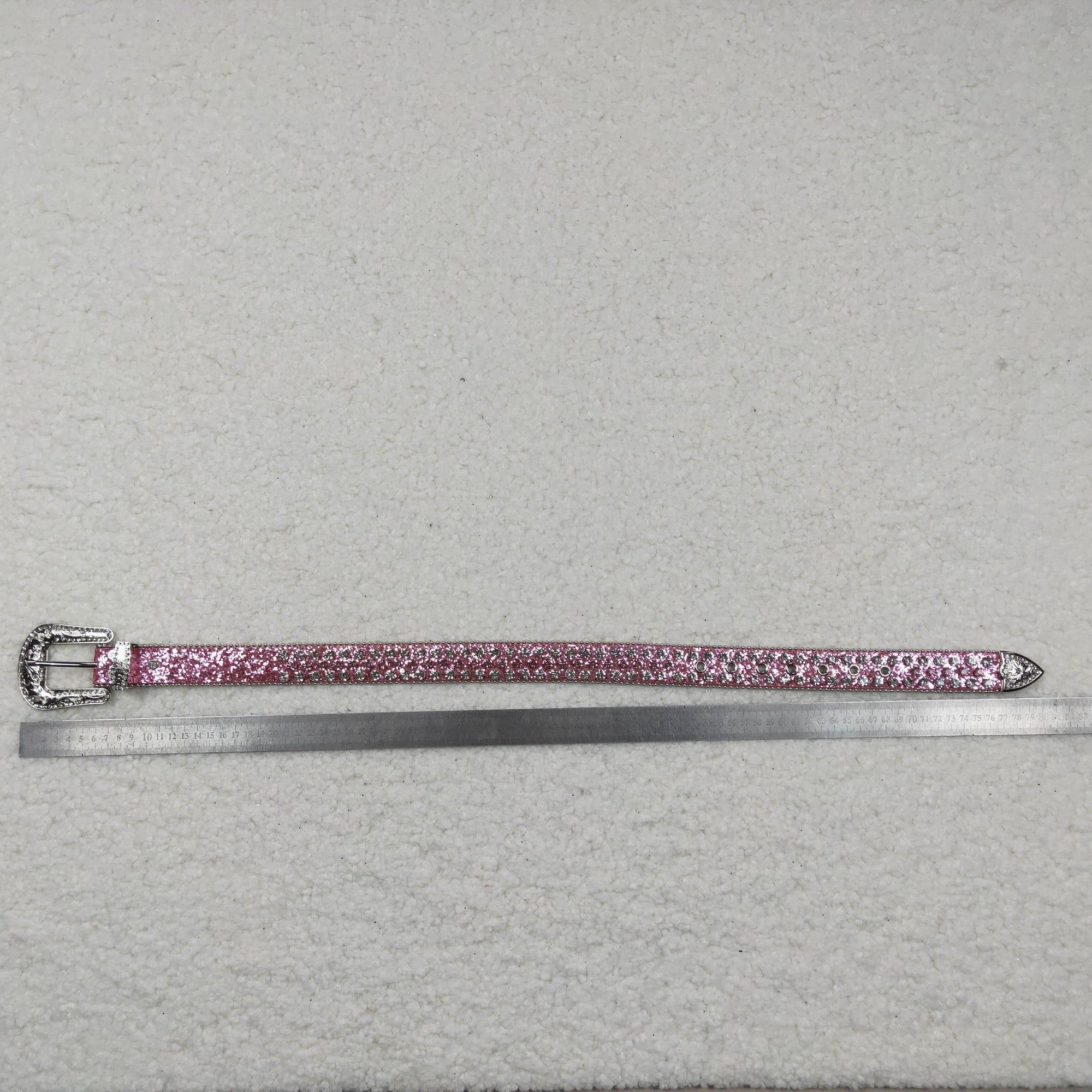 good quality pink and white diamond belt