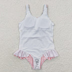 girl's swimsuit horse printing 1pcs swimswear