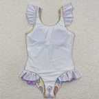 Colored Popsicle girls swimsuit