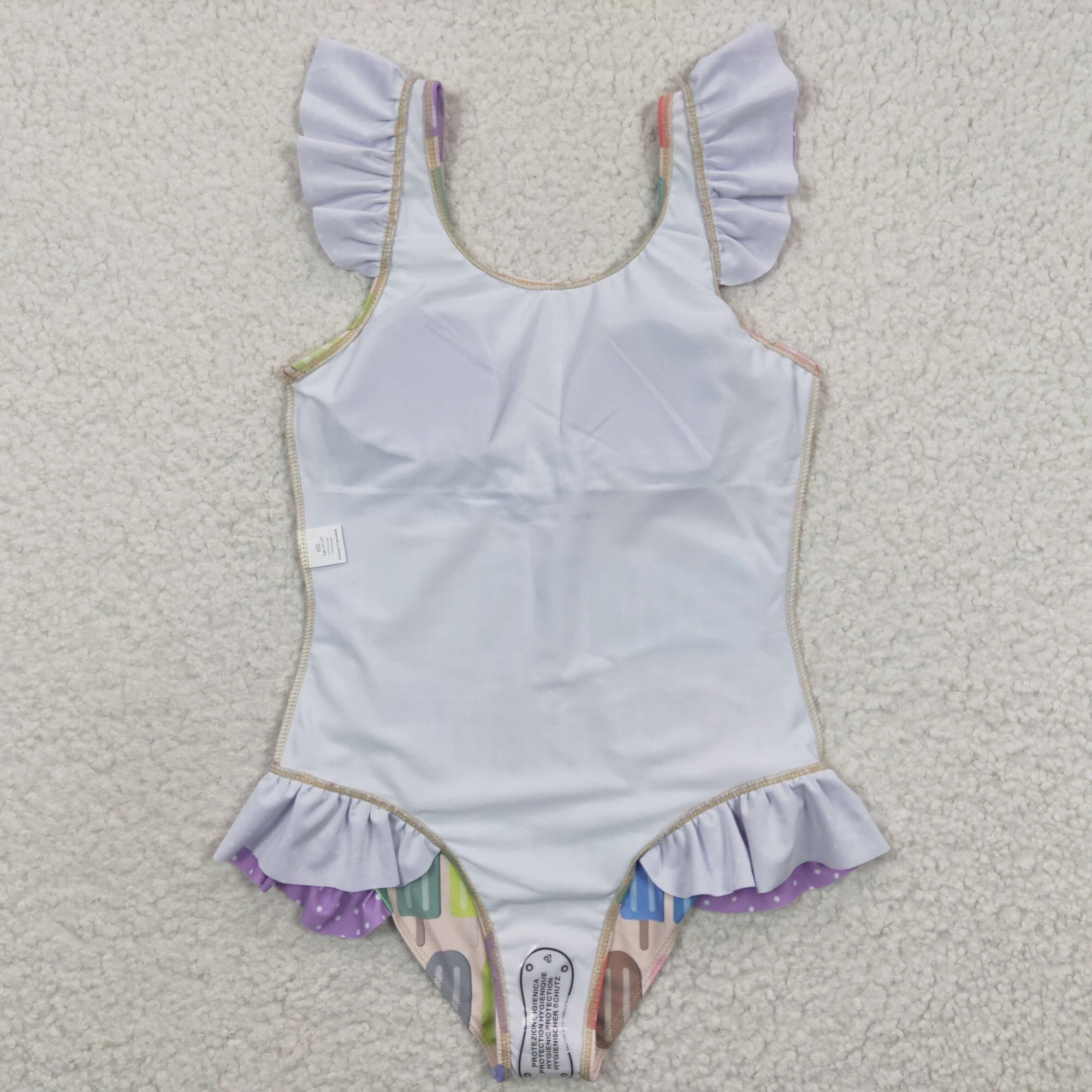 Colored Popsicle girls swimsuit
