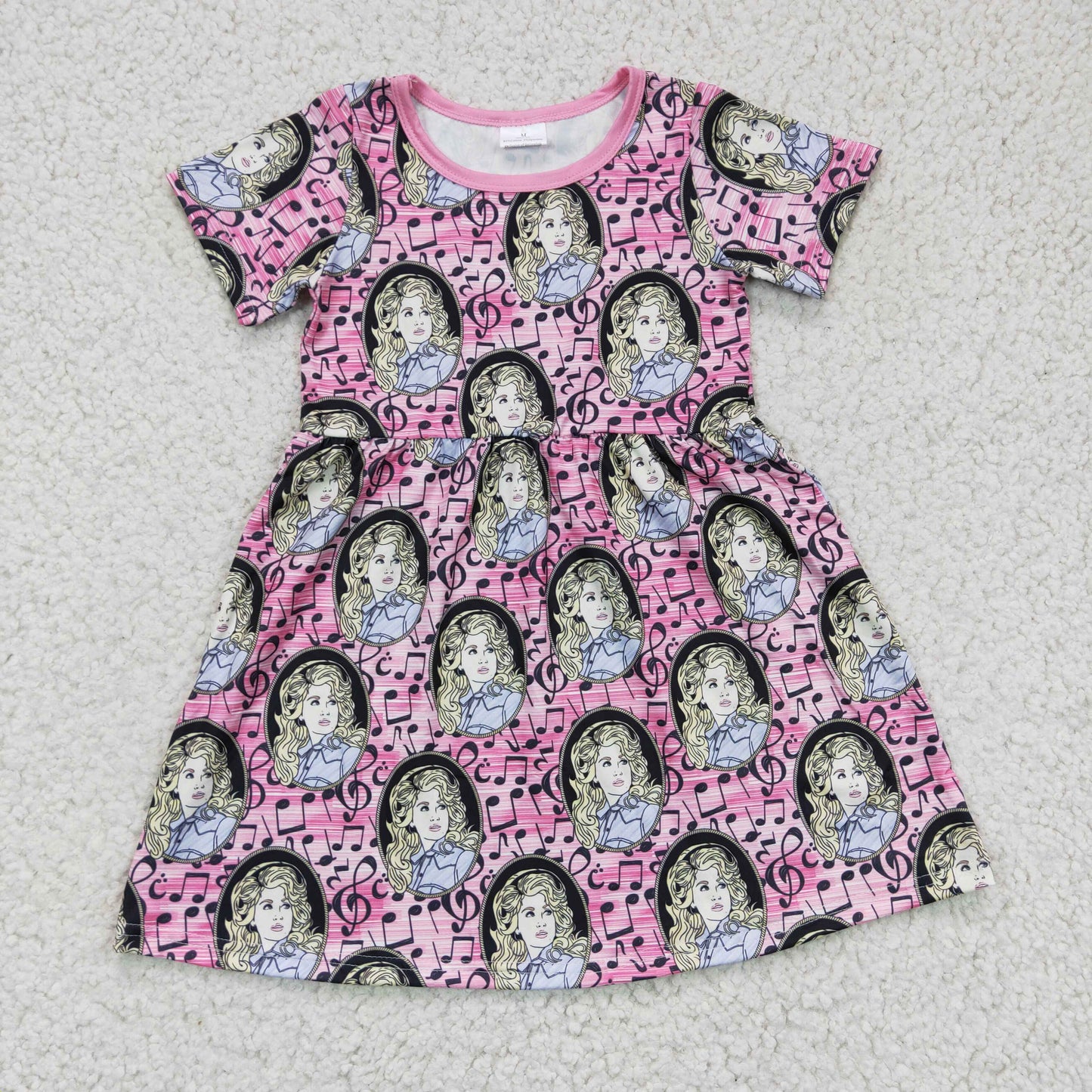 short sleeve pink dolly girls clothing