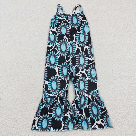 western turquoise pants jumpsuit girl kids clothing