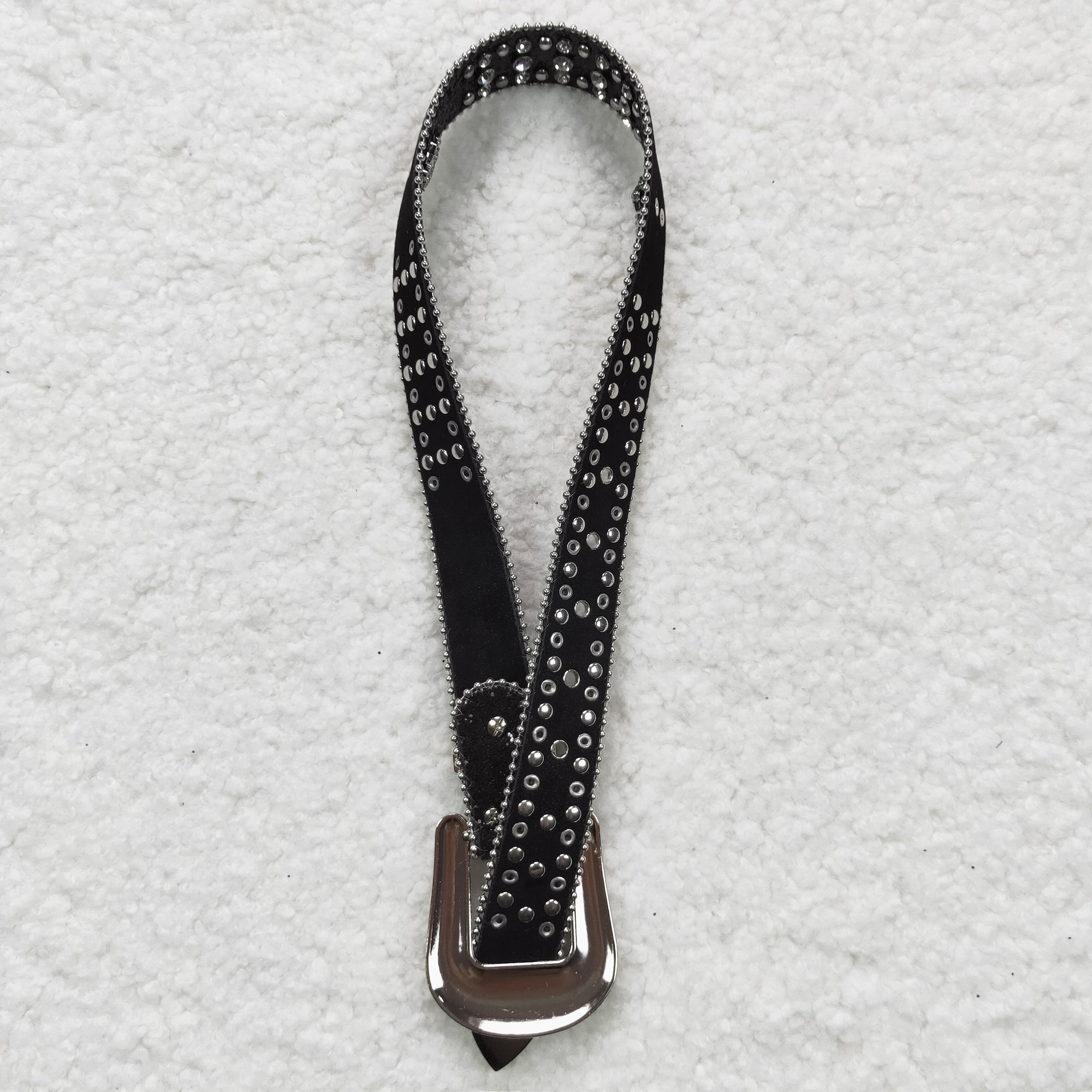 good quality black and white diamond belt
