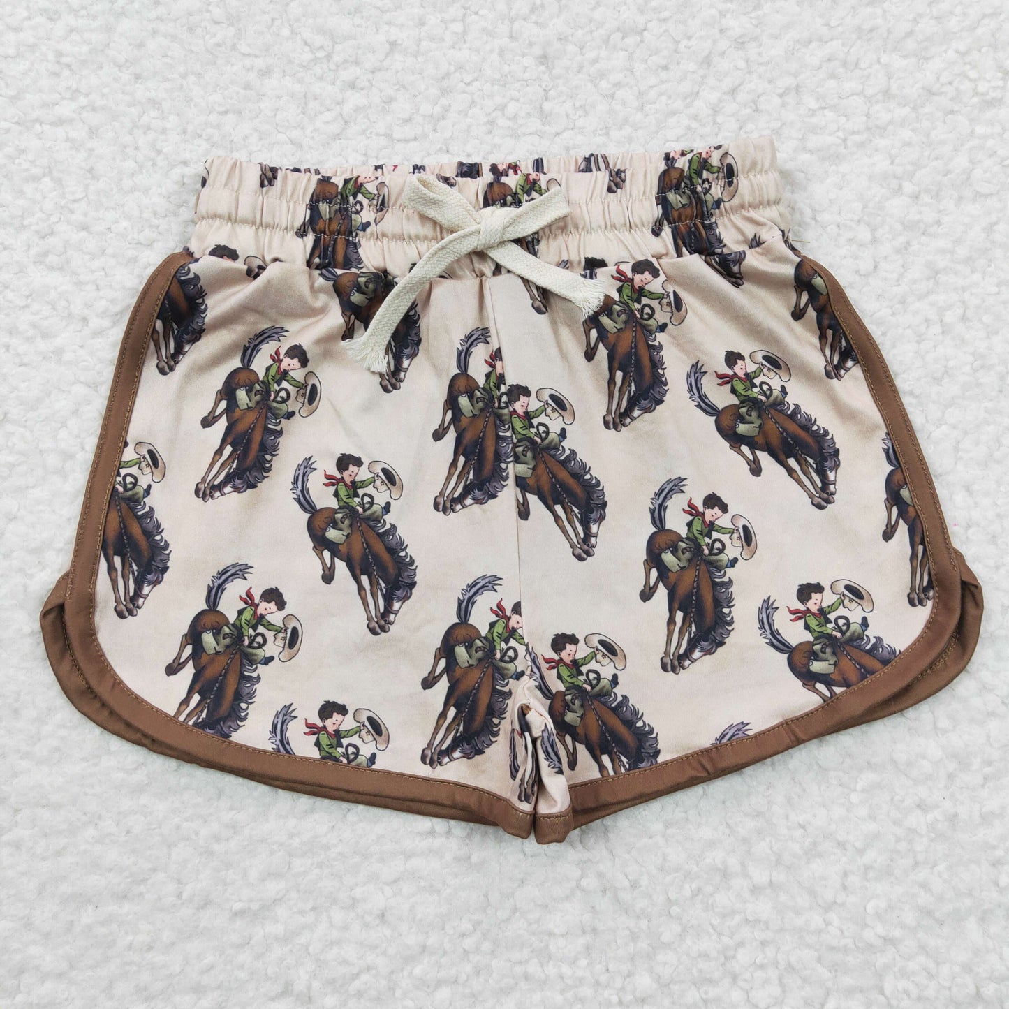 kids clothes horse ride girl’s shorts for summer