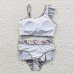 2pcs camo swimsuit girl summer clothing