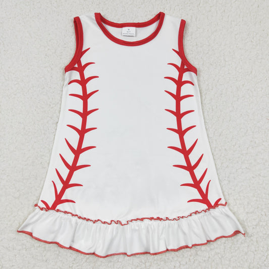sleeveless baseball shirt dress girls clothes
