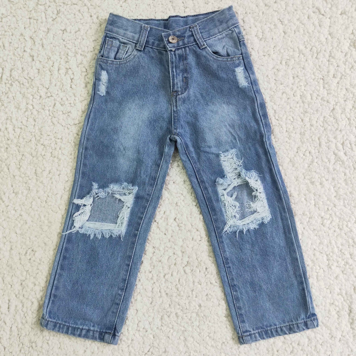 light blue ripped jeans kids clothing