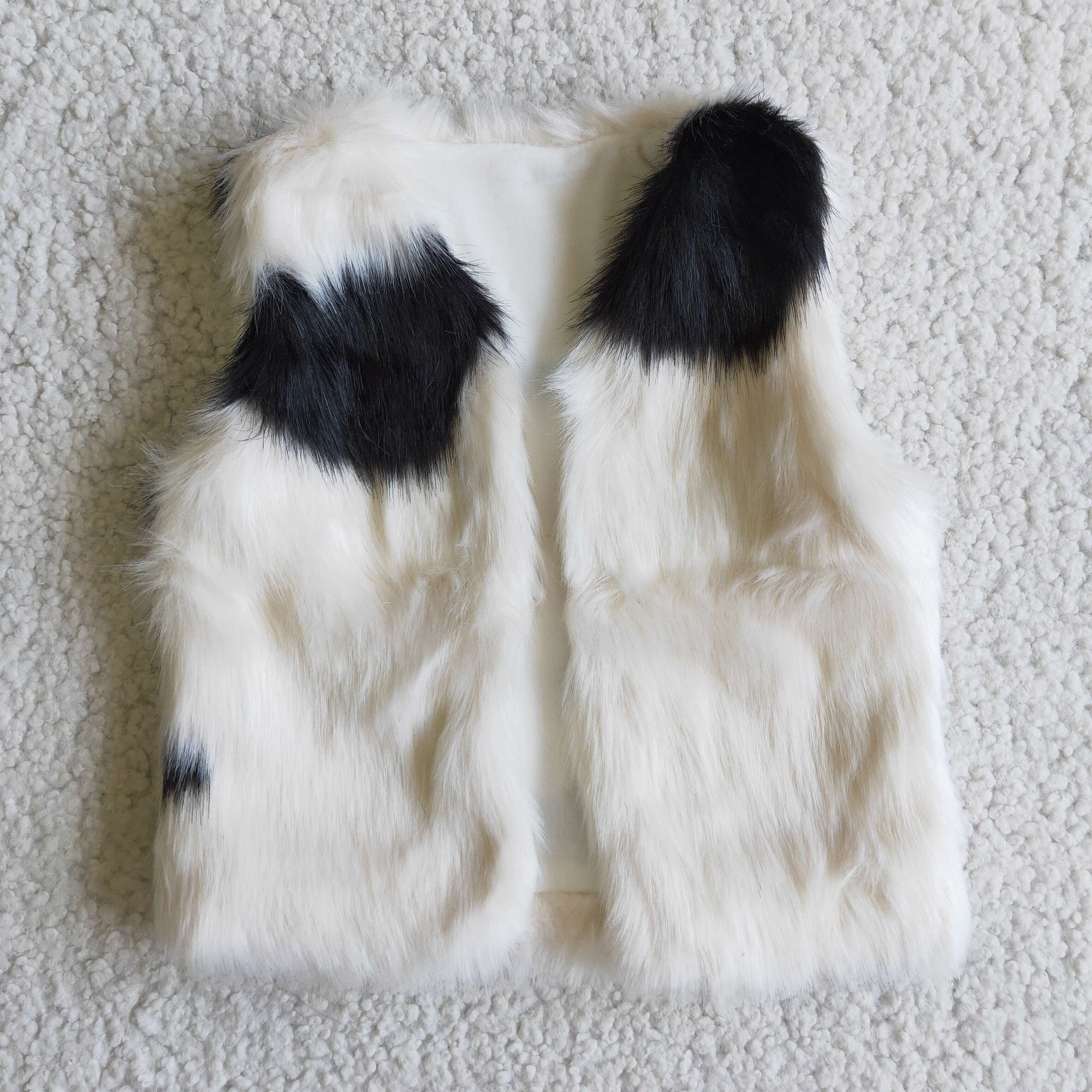 Cow Black White Vest