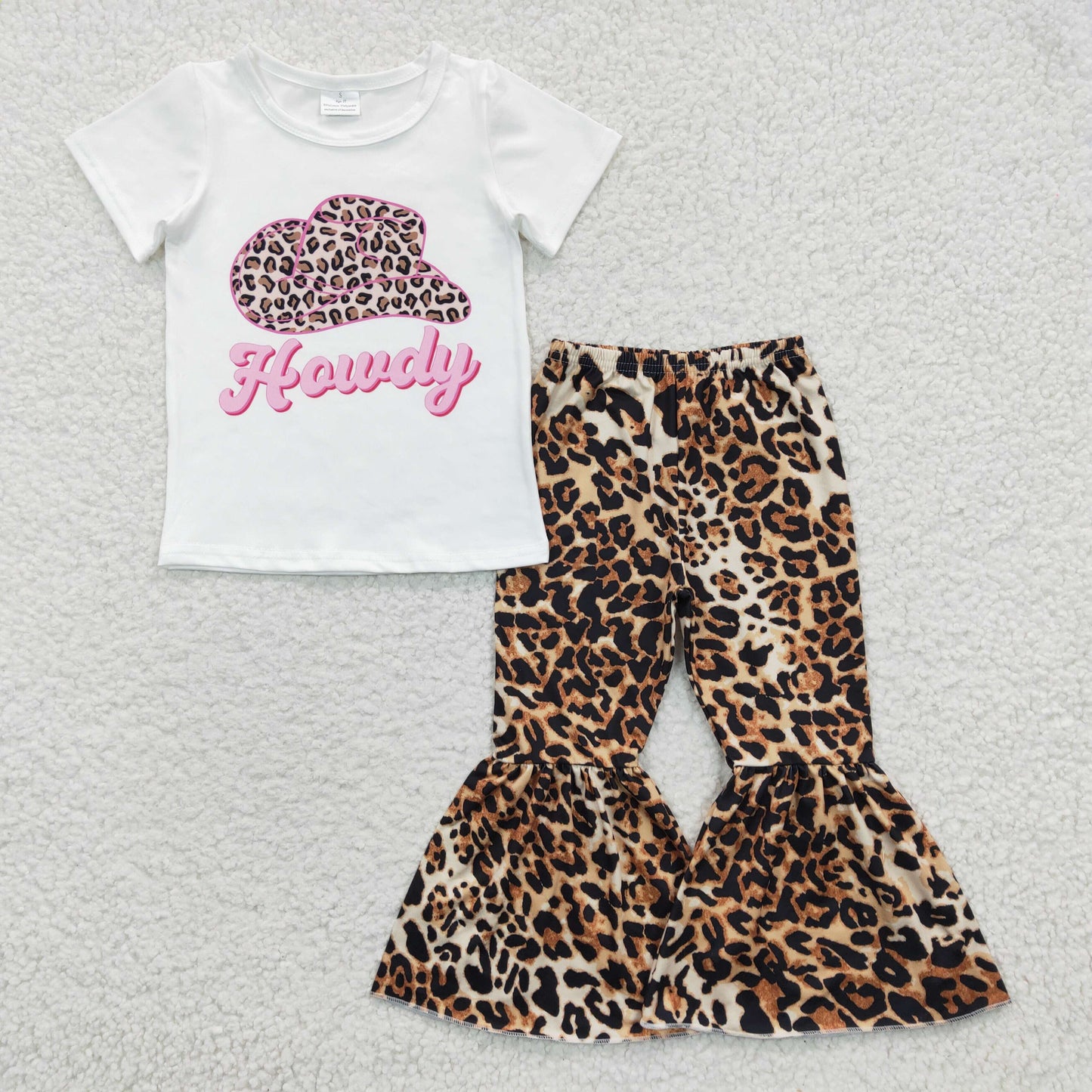 leopard bottom set girls outfits
