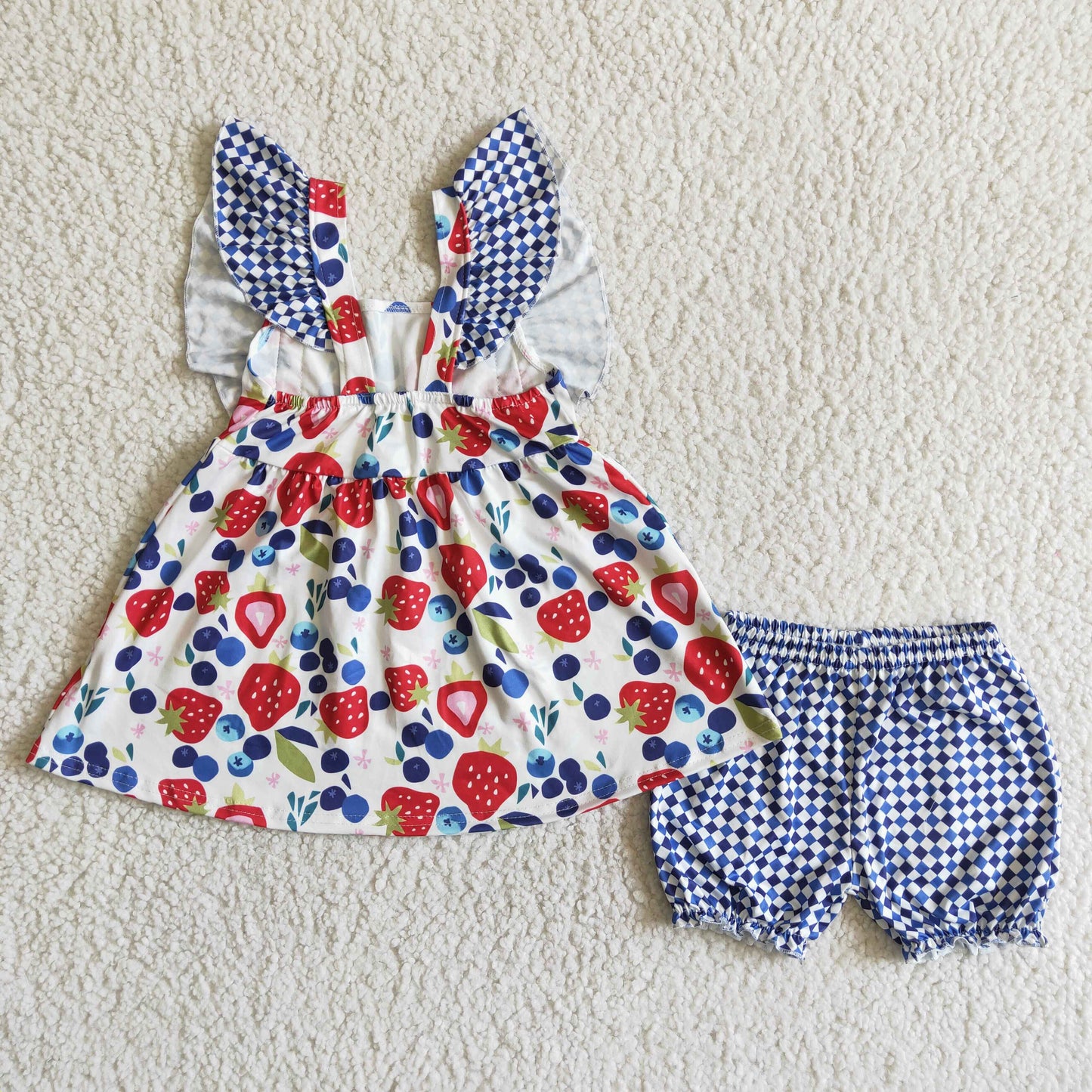 fruit girl’s outfit shorts set summer