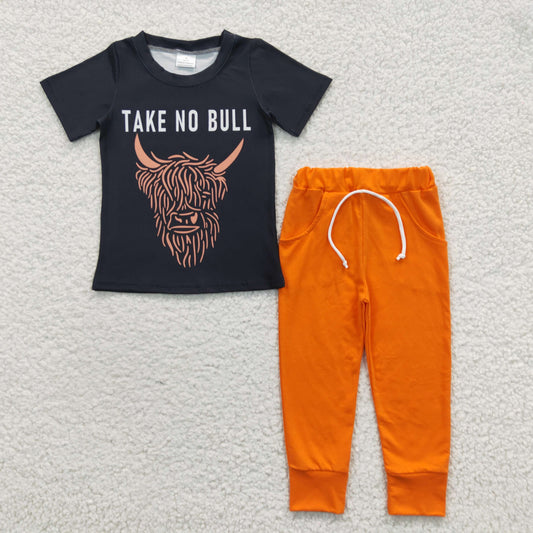 take no bull joggers pants set boys clothes
