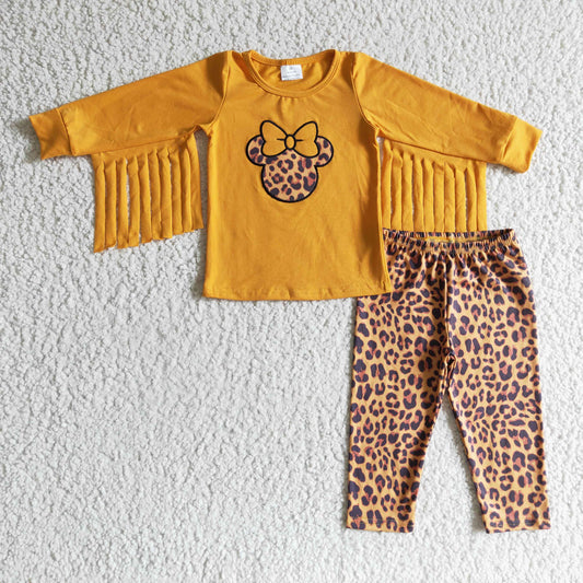 mustard fringe character outfit children clothing