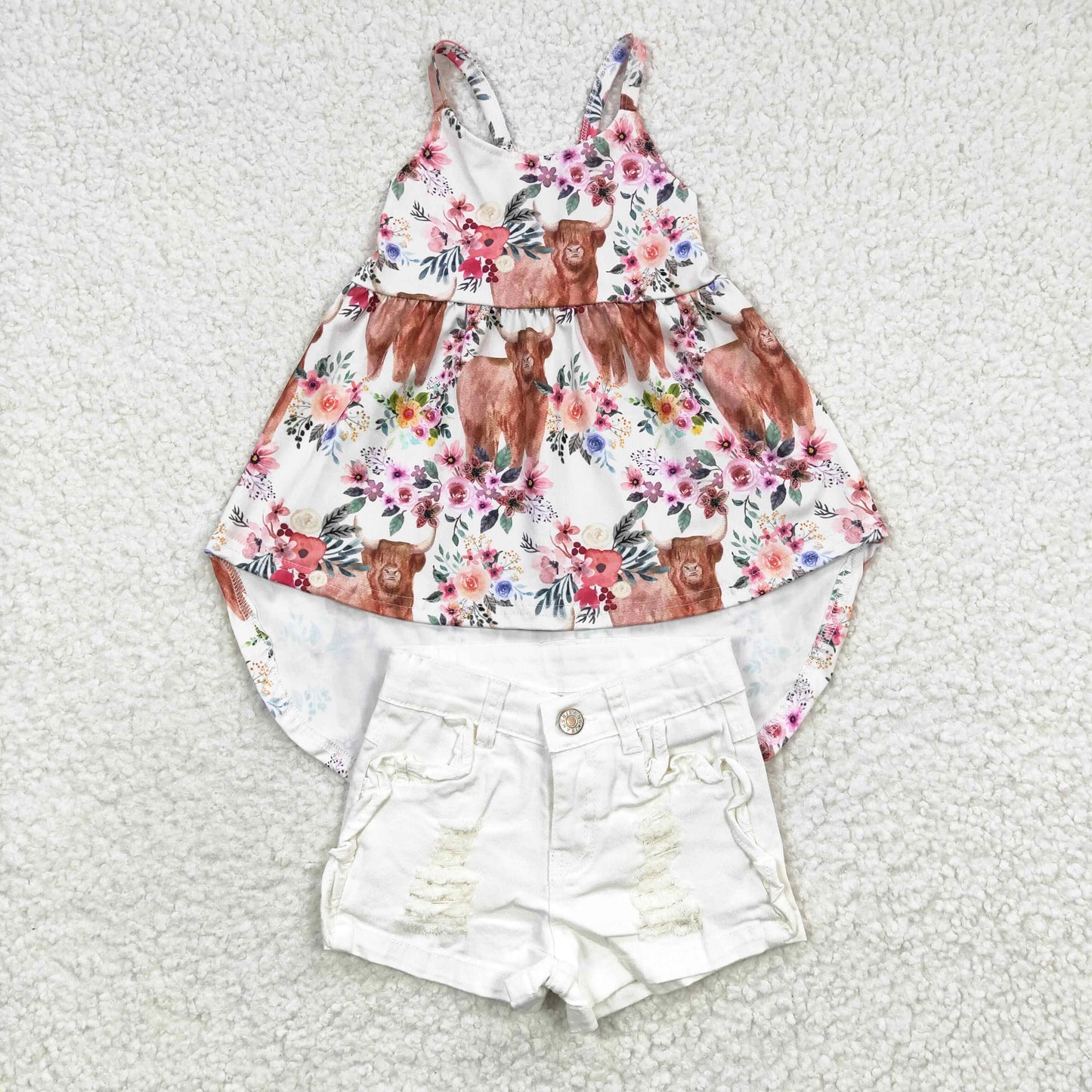 dress top + white denim shorts outfits