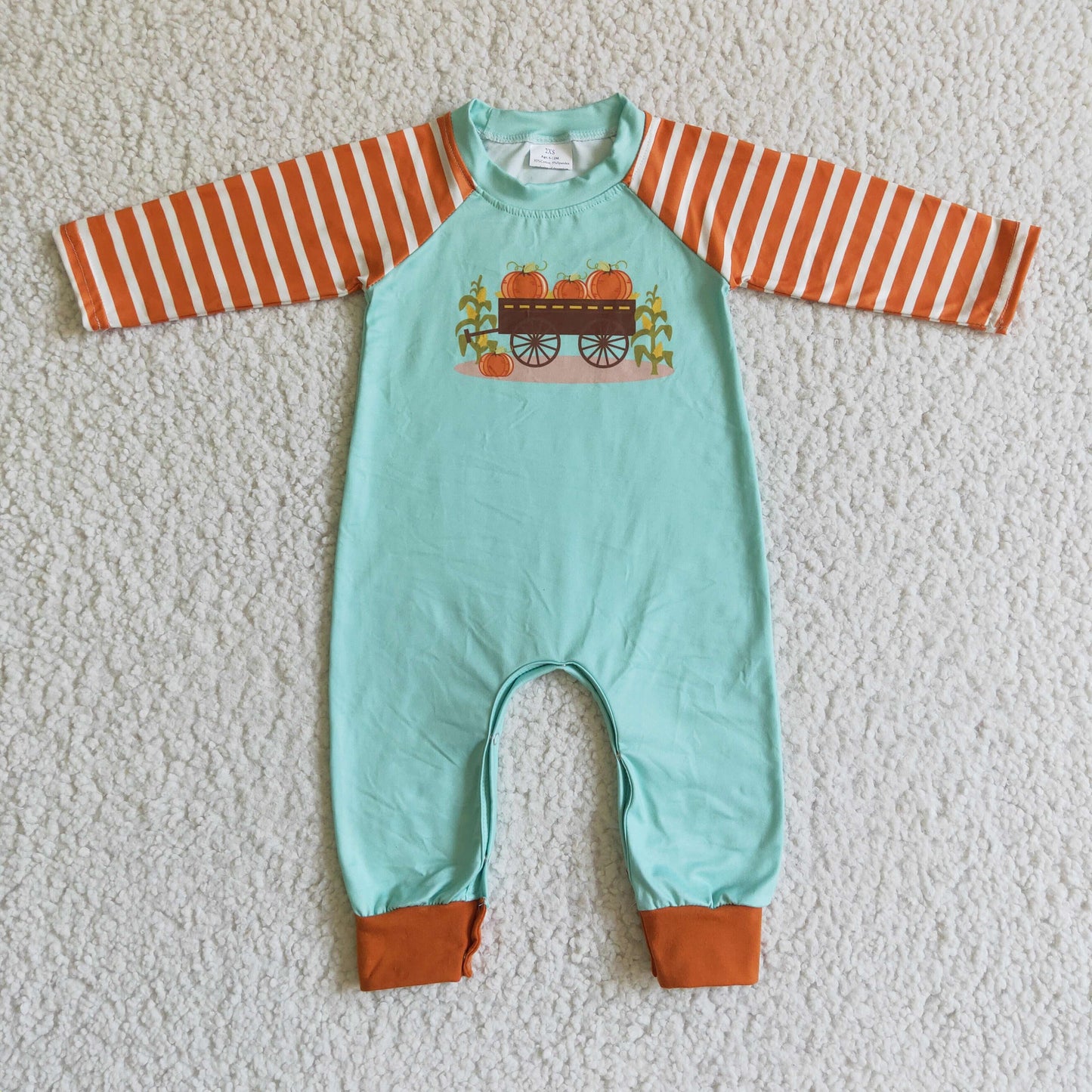 pumpkin target boy romper LR0046