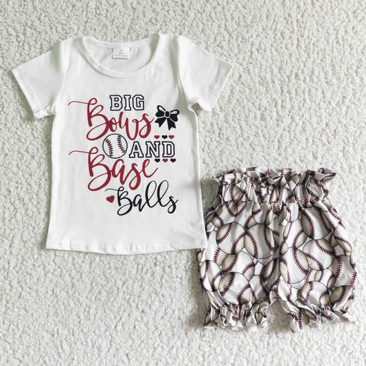 baseball short set outfit  kids clothing