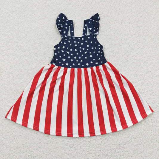 4th of july stars and stripe twirl dress